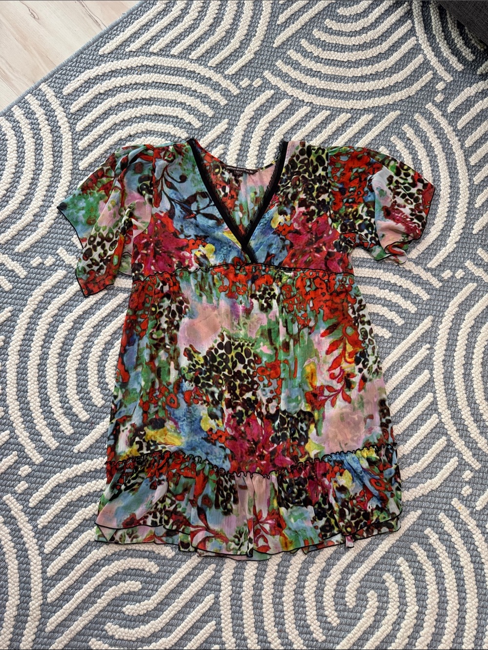 Vintage Y2K Blushbaby by Sienna Rose sheer mini dress/tunic